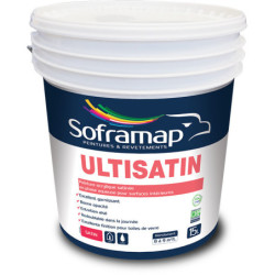 Peinture satinée Ulti Satin Soframap Blanc – 4L et 15L