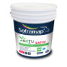 Aktu Satin Blanc/P Soframap Peinture d'intérieur Satinée Blanc
