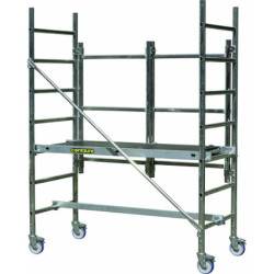 Échafaudage pliant Centaure ALTER PRO – Hauteur 5 m – Aluminium – Sécurité & mobilité
