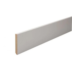 Plinthe angles vifs MDF prépeint blanc Sotrinbois