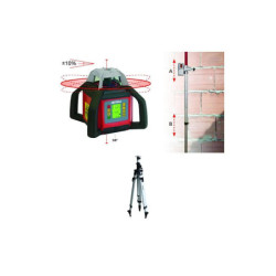 Laser rotatif METRICA Bravo – Inclinaison ±10 % – 500 m – Pack pro