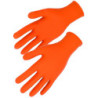 Gant Nitrile orange Singer boîte de 100 finition gaufrée