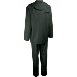 Complet de pluie nylon/PVC vert
