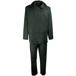 Complet de pluie nylon/PVC vert