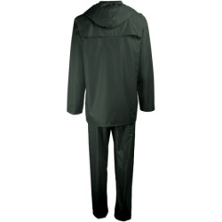 Complet de pluie nylon/PVC vert
