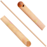 Manche bois poncé pour balais cantonniers Brosserie Thomas 1m40 ø28mm