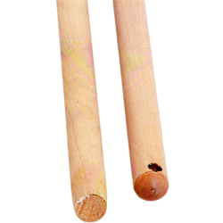 Manche bois poncé pour balais cantonniers Brosserie Thomas 1m40 ø28mm