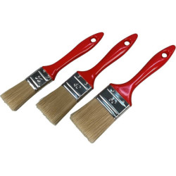 Lot de 3 pinceaux bi-matière peinture mate et satinée Savy