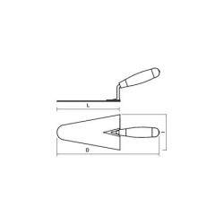 Truelle italienne ronde Mob – 18 à 22 cm, finition pro