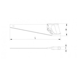 Scie egoïne coupe fine neocut Mob 11TPI 450mm