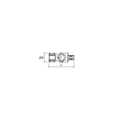 Cardan universel douille Mob 1/4''