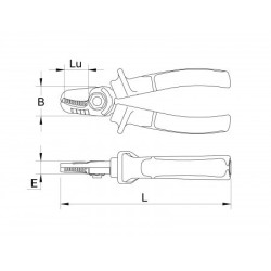 Coupe-câbles 160 mm Mob – Simple tranchant, poignée bimatière