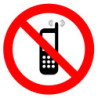 Sticker Viso portable interdit