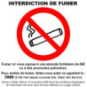 Sticker Viso interdit de fumer