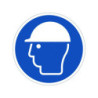 Panneau adhésif pvc Viso casque de protection diam 280mm