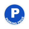 Panneau adhésif pvc Viso parking privé diam 280mm