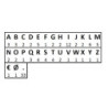 Pochette lettres autocollants Viso noir