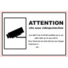 Panneau pvc Viso attention site sous vidéoprotection