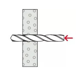 Piton Fischer M5×45 – visserie réutilisable pour chevilles HM (réf. 26191)