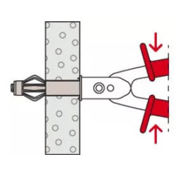 Piton Fischer M5×45 – visserie réutilisable pour chevilles HM (réf. 26191)