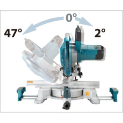 Scie ­à onglet radiale Makita LS1110F • 1450 W / Ø 260 mm – Précision pro | SuperQuincaillerie