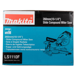 Scie ­à onglet radiale Makita LS1110F • 1450 W / Ø 260 mm – Précision pro | SuperQuincaillerie
