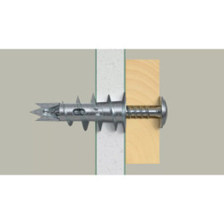 Cheville auto-perceuse Fischer GKM‑GP‑SF Ø 8×31 mm + vis 4,5×50 mm – blister 10