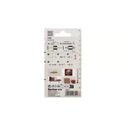 Cheville métallique pour corps creux + vis HM Fischer
