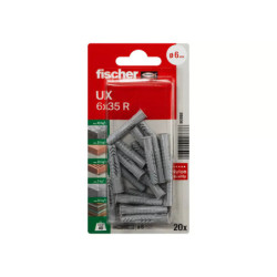 Cheville universelle Fischer UX‑R avec collerette – multi-supports