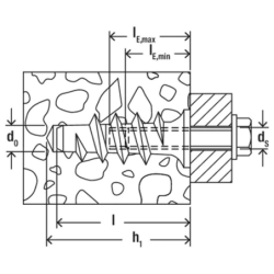 Cheville turbo pour béton cellulaire FTP K 4 K Fischer blister x4