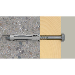 Chevilles à expansion avec vis SX Plus Fischer Ø10mm 50mm x5