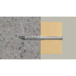 Cheville rallongée fischer SXR-Z Fischer Ø8 x 80mm avec vis à tête fraisée (PZ3)