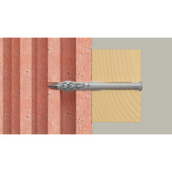 Cheville rallongée fischer SXR-Z Fischer Ø8 x 80mm avec vis à tête fraisée (PZ3)