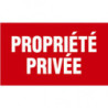 Panneau d'interdiction PROPRIETE PRIVEE Novap 33X20 cm