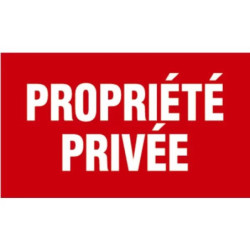 Panneau Propriété Privée Novap 33x20 cm – Signalétique d’interdiction extérieure