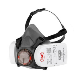 Masque Force®8 JSP avec filtres P3 – Demi-masque pro avec contrôle d’étanchéité