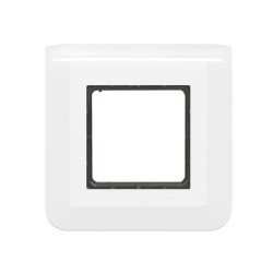 Plaque Legrand Mosaic 2 modules - Blanc avec support à vis intégré