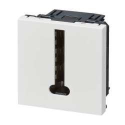 Prise téléphone Legrand Mosaic 2 modules – 8 contacts en T – blanc