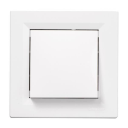 Interrupteur poussoir Schneider Asfora 10A blanc - SuperQuincaillerie