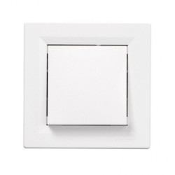 Interrupteur poussoir Schneider Asfora 10A blanc - SuperQuincaillerie