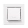 Interrupteur Schneider Asfora va-et-vient lumineux 10A Blanc