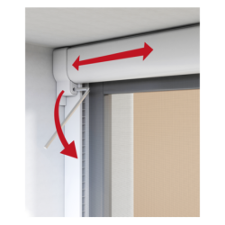 Moustiquaire enroulable découplable WH BASIC Windhager – cadre alu, pose facile