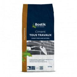 Ciment Bostik 301248 – Multi-usage pour maçonnerie intérieure et extérieure