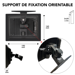 Projecteur LED extérieur Tibelec Full Screen 100W – IP65 – Super Quincaillerie
