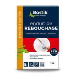 Réparez vos murs facilement avec l’enduit de rebouchage Bostik en poudre