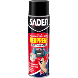 Colle en spray néoprène Sader 200ml – Une solution polyvalente pour des collages nets, rapides et durables