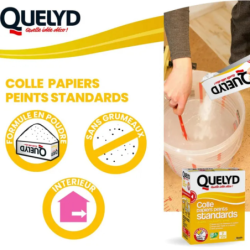 Colle en poudre Quelyd 250g – Pour une pose facile et fiable de papiers peints standards