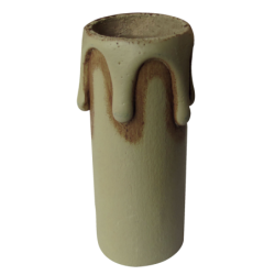 Bougie E14 Tibelec rustique – Élément décoratif pour lustres et appliques
