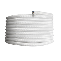 Câble électrique tissu Tibelec 4 m - 2x0,75 mm² - Souple et déco
