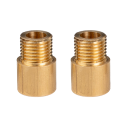 Lot de 2 raccords Tibelec laiton – Filetage 10x1 mâle / 11 mm femelle